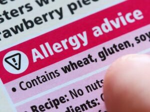 allergen infornation on food