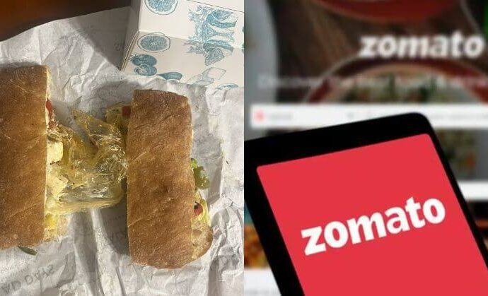 Glove Inside a Sandwich: Zomato Probes Gurugram Customer’s Shocking Discovery