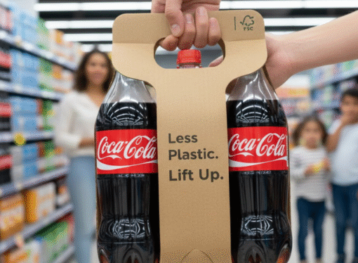 Coca-Cola Trials Paper Bottle Carriers in Europe to Cut Plastic Waste