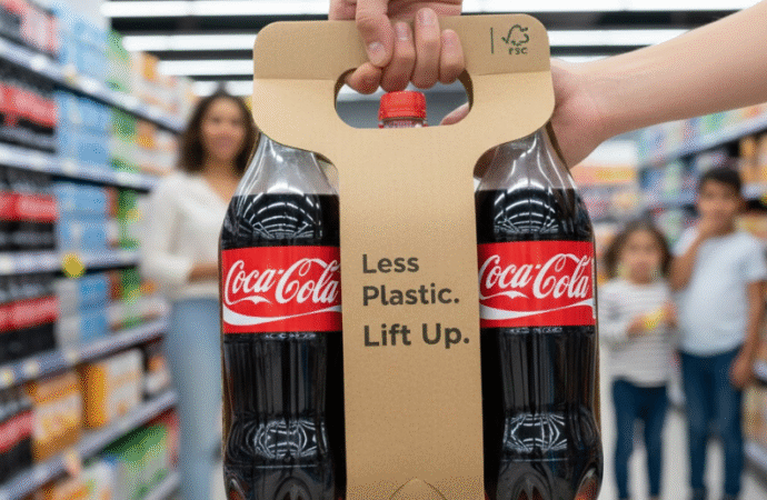 Coca-Cola Trials Paper Bottle Carriers in Europe to Cut Plastic Waste