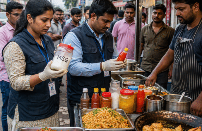 Mangaluru Street Food Crackdown: MSG Seized, Banned Colours Flagged