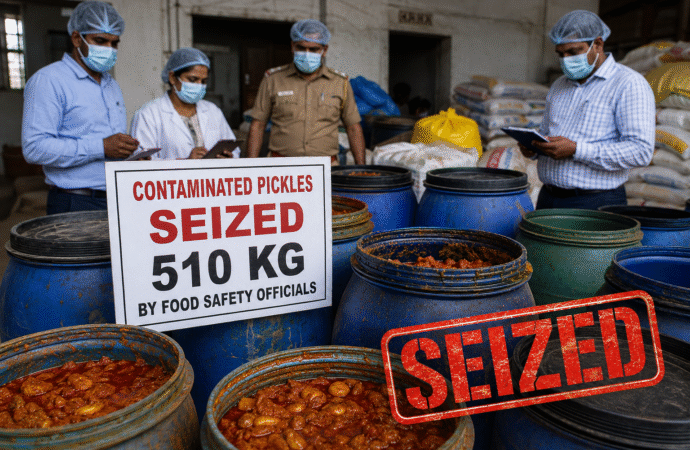 510 kg of Contaminated Pickles Seized in Tamil Nadu Food Safety Raid
