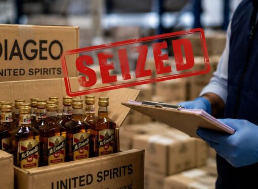18,000 Diageo Liquor Boxes Seized in Bengaluru Over PET Bottle Marking Row