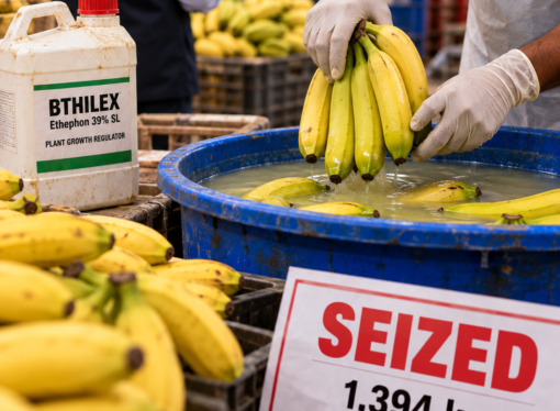 FDA Seizes 1.39 Tonnes of Bananas Over Illegal Chemical Ripening in Navi Mumbai