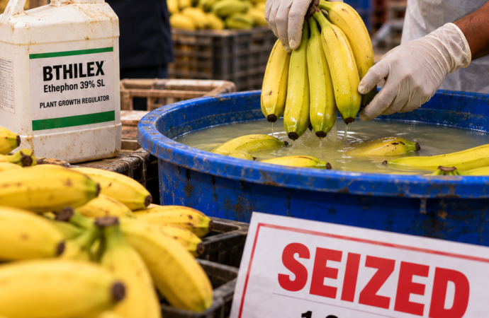 FDA Seizes 1.39 Tonnes of Bananas Over Illegal Chemical Ripening in Navi Mumbai